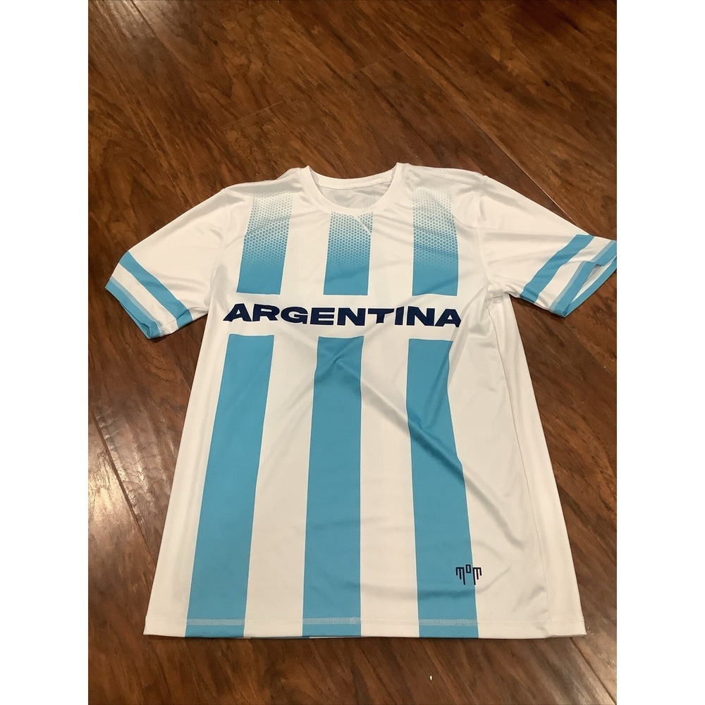 2022 Mundial Qatar Argentina Soccer Jersey Size Mens Medium